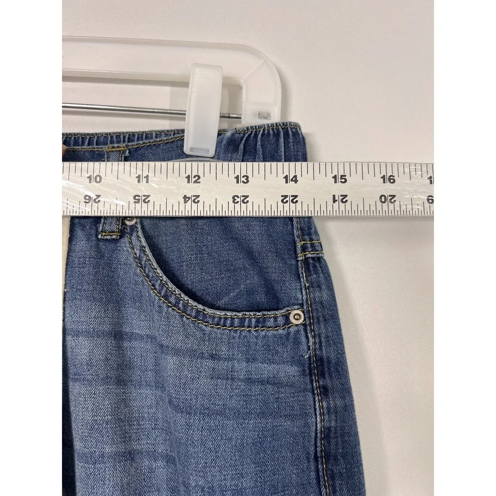 Curve Appeal Jeans Womens 2/26 Blue Denim Pants High Rise Wide Leg